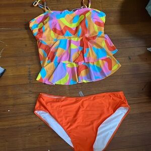 Swimsuit, multicolor, 4XL